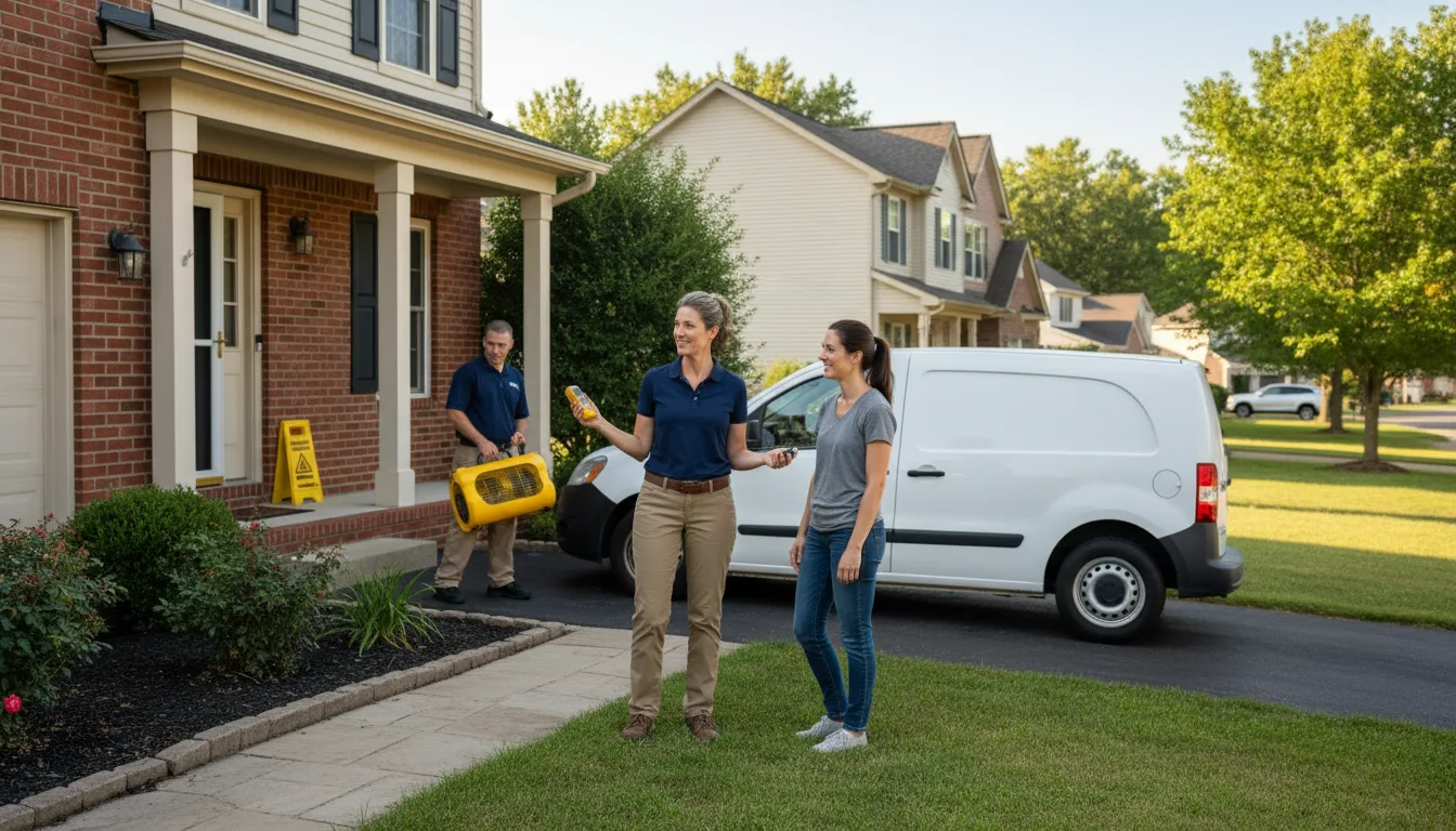 Residential water damage restoration in Saint Leonard, MD